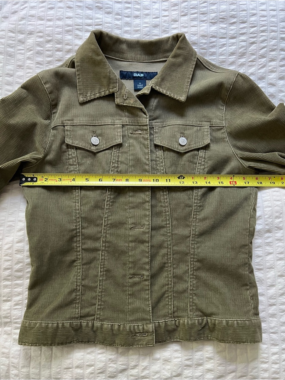 Gap Vintage 2000 Olive Green Corduroy Jacket - Picture 4 of 9
